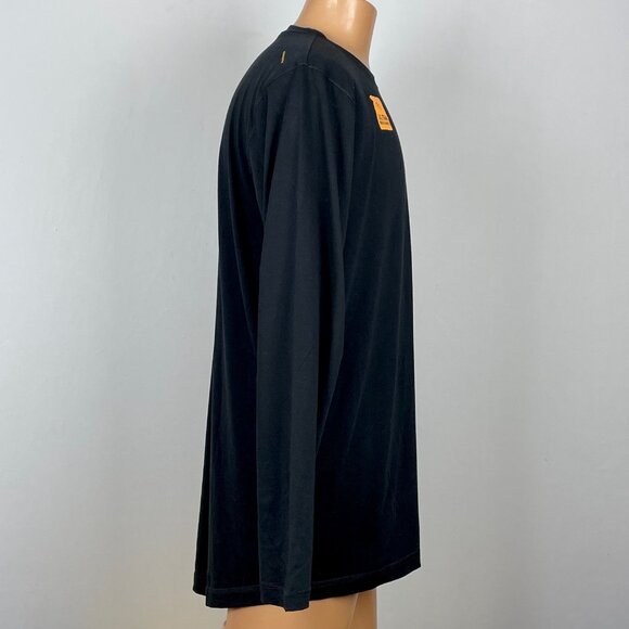 NWT Ariat Rebar Workman Logo Long Sleeve T-Shirt Sz LT Black Moisture Wicking - Picture 3 of 6